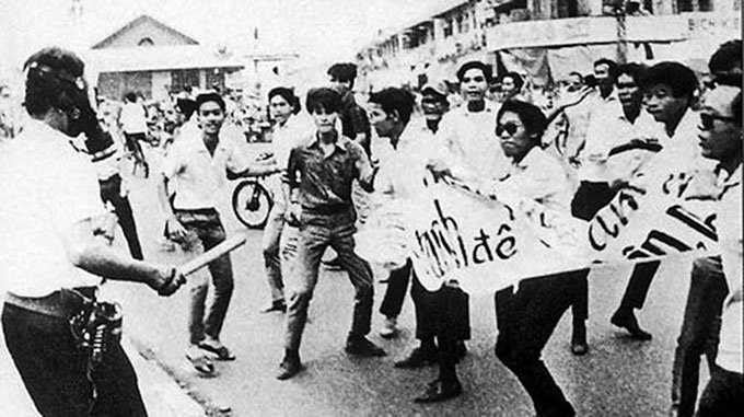 Phong trào học sinh-sinh viên Sài Gòn những năm cuối 60 đầu 70 của thế kỷ hai mươi /// Ảnh: T.L