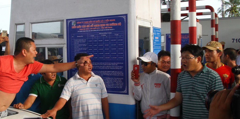 BOT Cai Lậy đang là điểm nóng /// Ảnh: Phạm Hữu