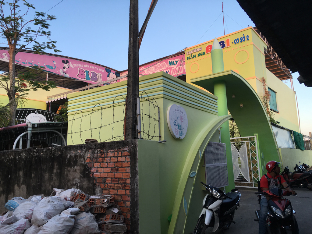 Một trường mầm non xây dựng không phép