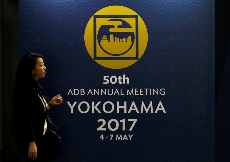 Logo cuộc họp thường niên của ngân hàng ADB năm nay /// Ảnh: Reuters